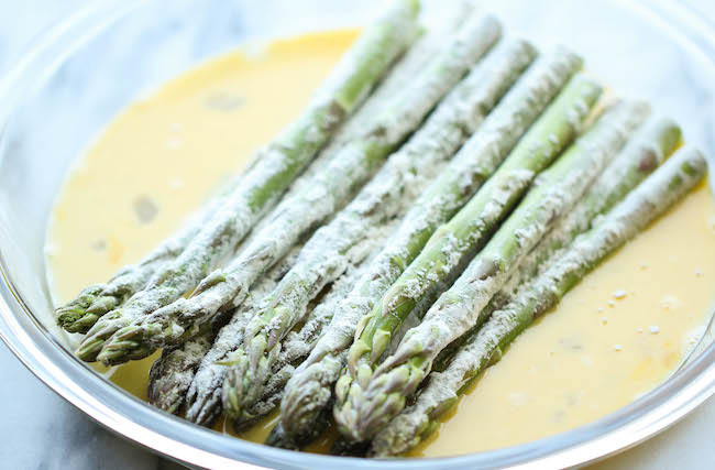 Baked Asparagus Fries - A healthy alternative to french fries baked to crisp perfection right in the oven!