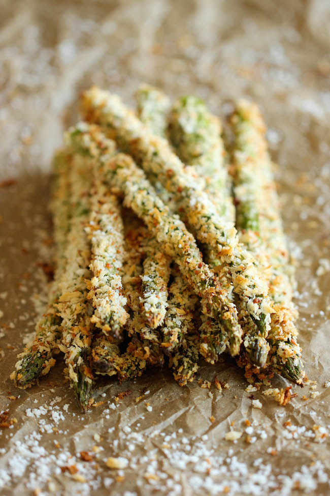 Baked Asparagus Fries - A healthy alternative to french fries baked to crisp perfection right in the oven!