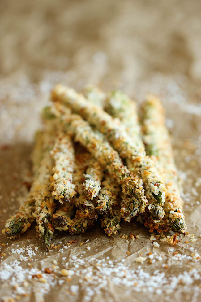 Baked Asparagus Fries - A healthy alternative to french fries baked to crisp perfection right in the oven!