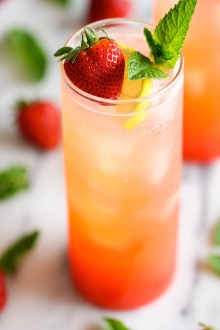 Sparkling Strawberry Lemonade - Damn Delicious