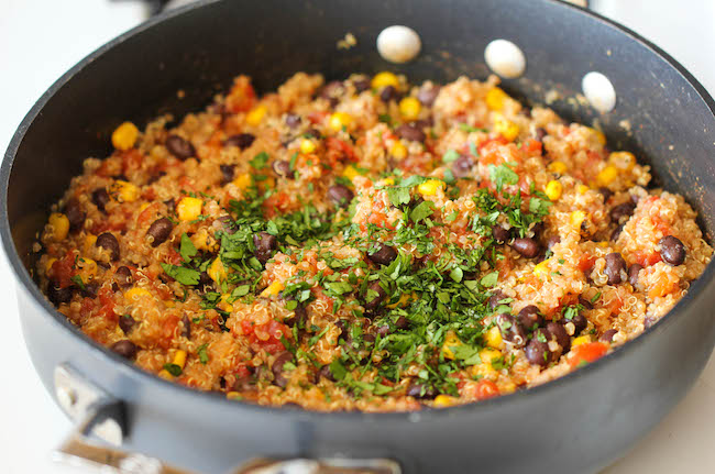 Quinoa Black Bean Tacos - Quick, easy, healthy and full of flavor - even meat eaters will love this!