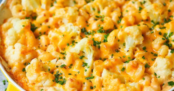 Skinny Cauliflower Mac And Cheese Damn Delicious