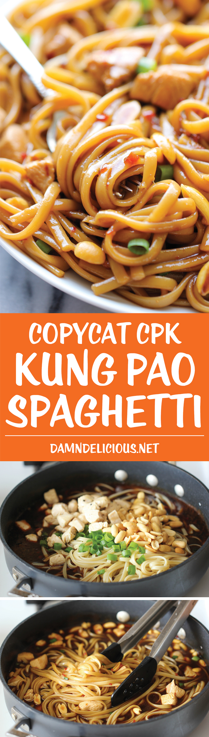 CPK's Kung Pao Spaghetti - A copycat recipe that you can make at home in less than 20 min. And the homemade version tastes 10000x better!