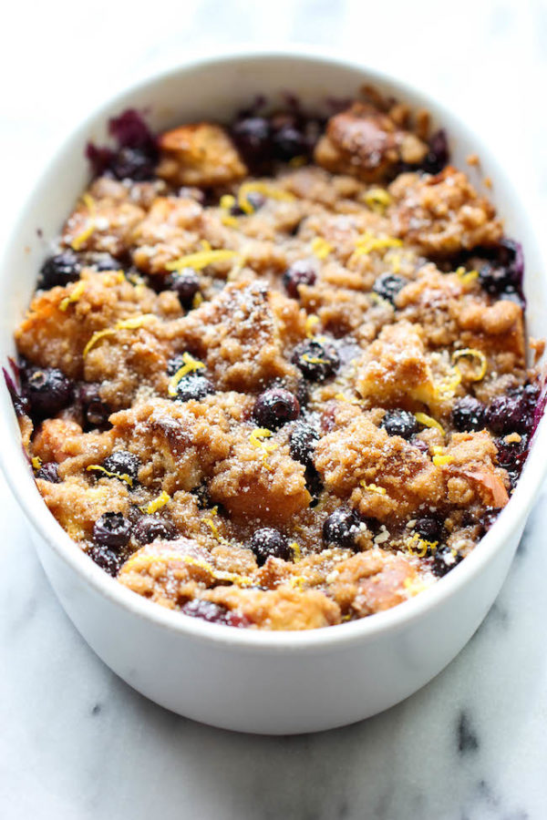 Baked Blueberry Lemon French Toast - Damn Delicious