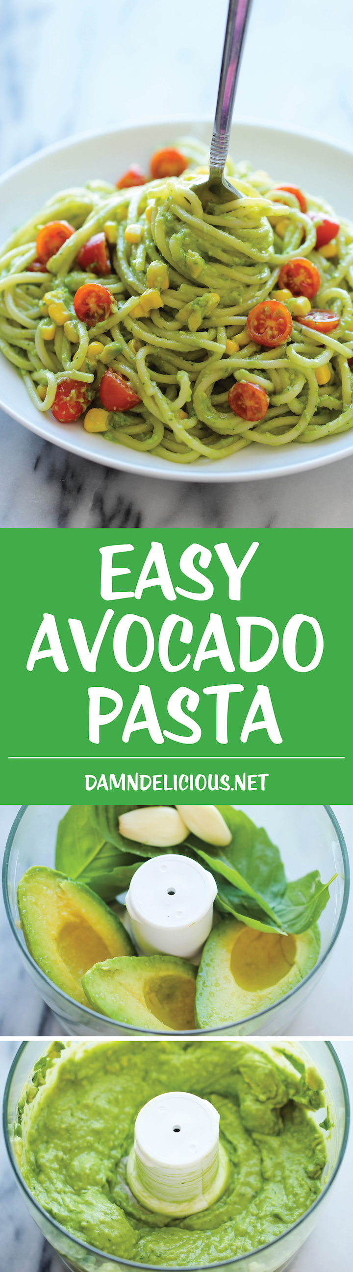 Avocado Pasta - Damn Delicious