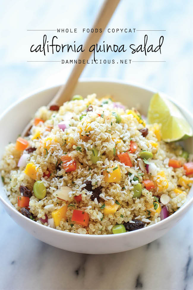 Whole Food's California Quinoa Salad - A healthy, nutritious copycat recipe that tastes 1000x better than the store-bought version!