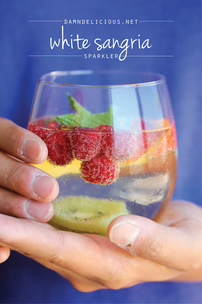 White Sangria Sparkler - Damn Delicious