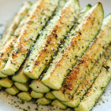 Baked Parmesan Zucchini Recipe Damn Delicious