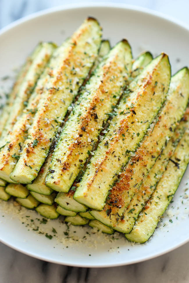 Baked Parmesan Zucchini Recipe - Damn Delicious