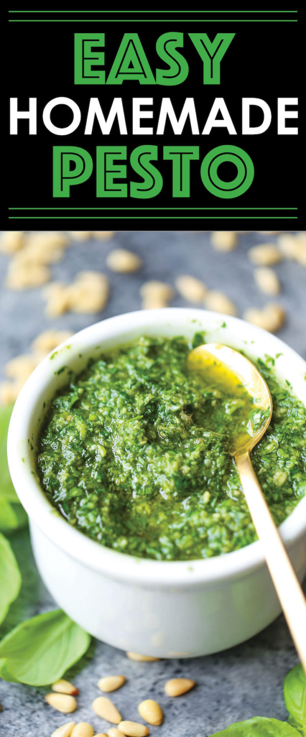 Easy Homemade Pesto Damn Delicious