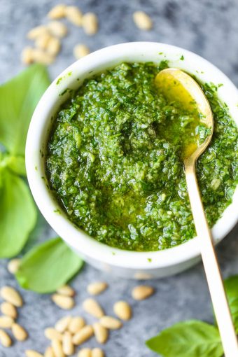 Easy Homemade Pesto - Damn Delicious