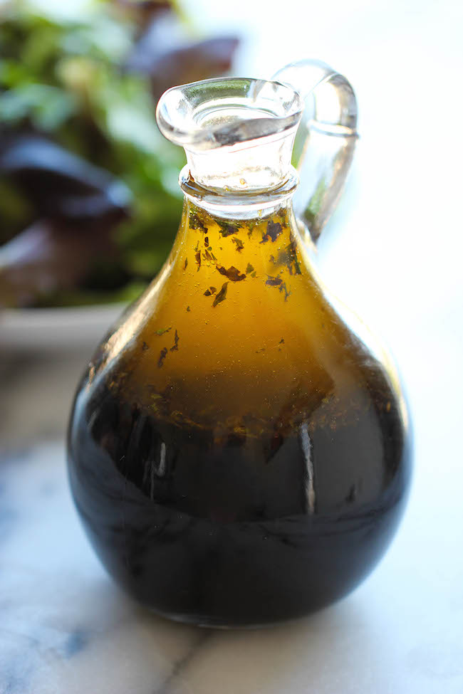 Homemade Balsamic Vinaigrette - Why get store-bought dressing when you can make this in 5 min? Doesn't get easier (or cheaper) than that!