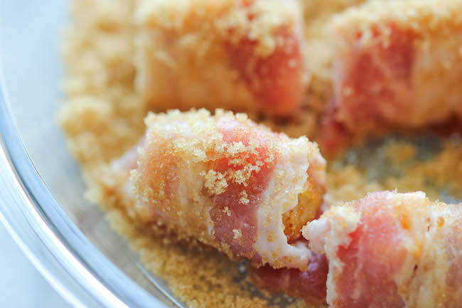 Bacon Wrapped Tater Tot Bombs - The most amazing tater tots ever. It's so good, you'll want to double or triple the recipe!