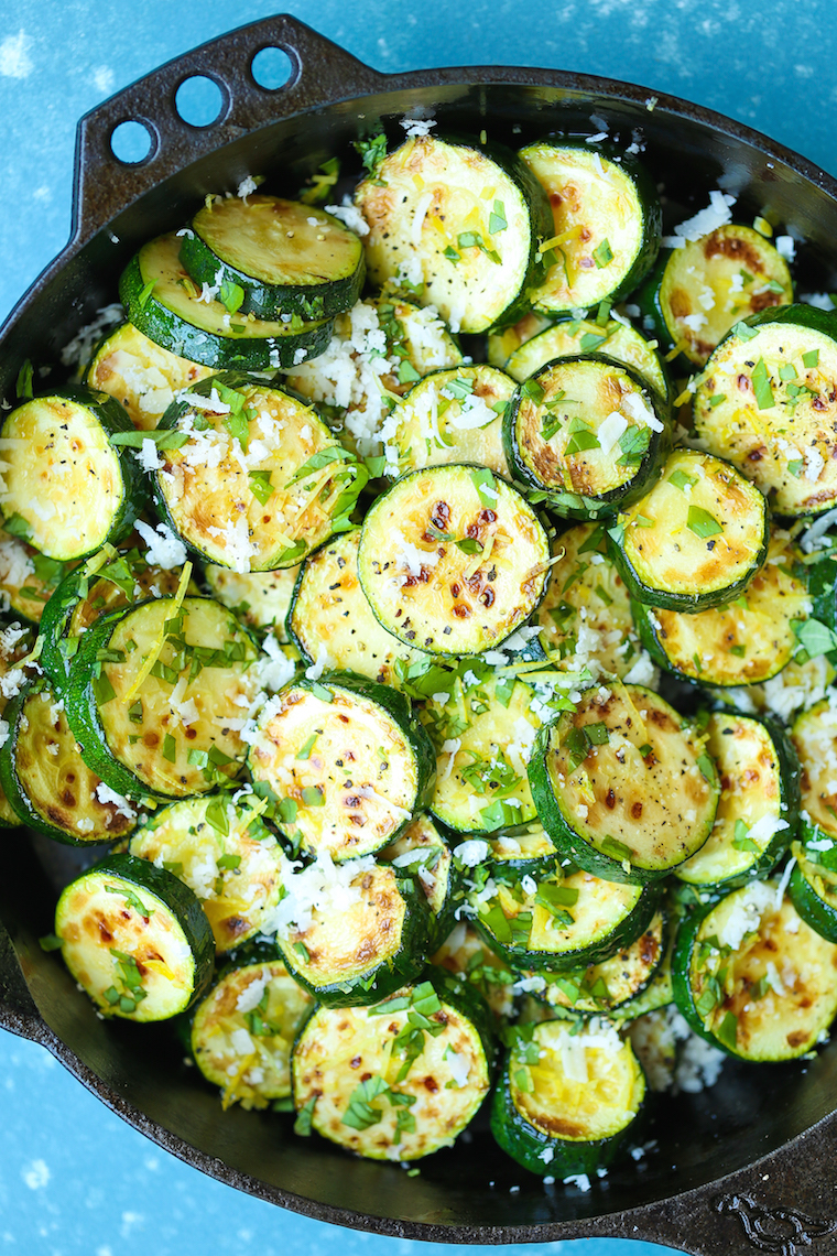 Parmesan Lemon Zucchini - Damn Delicious