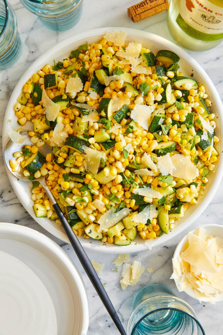 Parmesan Zucchini and Corn