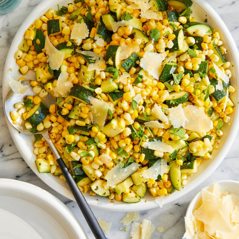 Parmesan Zucchini and Corn