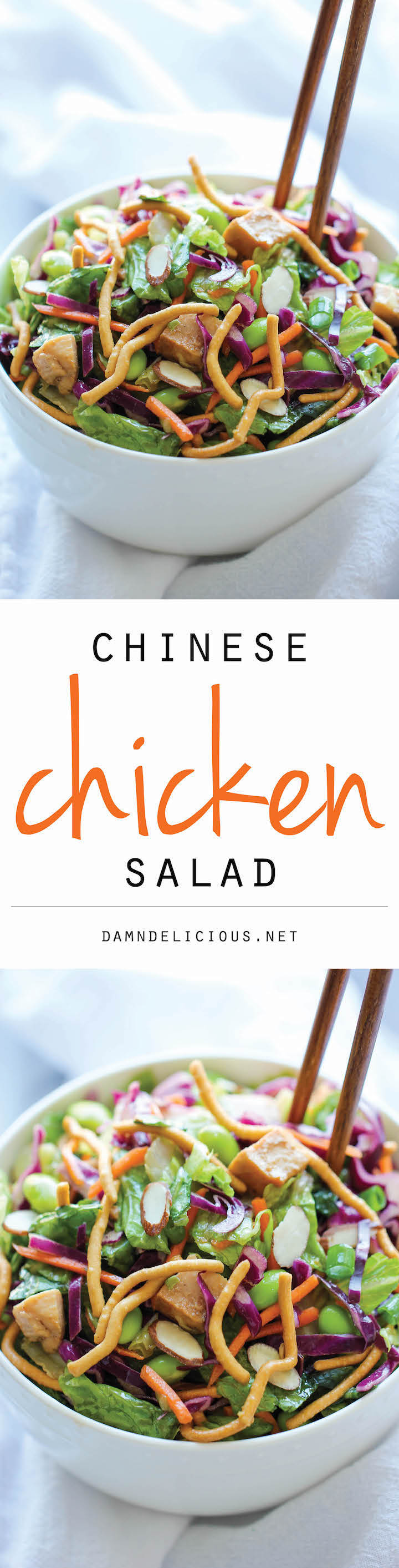 Chinese Chicken Salad - Restaurant quality that you can easily make right at home, except it's healthier and a million times tastier!