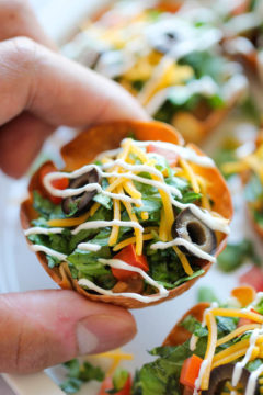 Mini Taco Salad Cups