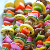 Vegetable Skewers (Oven or Grill!) - Loving It Vegan