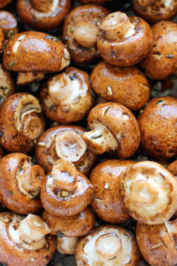 Garlic Mushroom Kabobs Damn Delicious