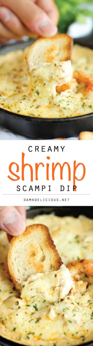 Shrimp Scampi Dip - Damn Delicious