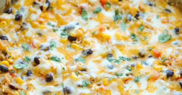 Cheesy Enchilada Rice Skillet Damn Delicious