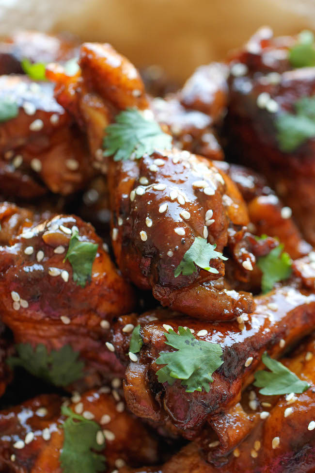 Slow Cooker Sticky Chicken Wings