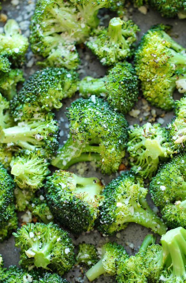 Garlic Parmesan Roasted Broccoli Delicious