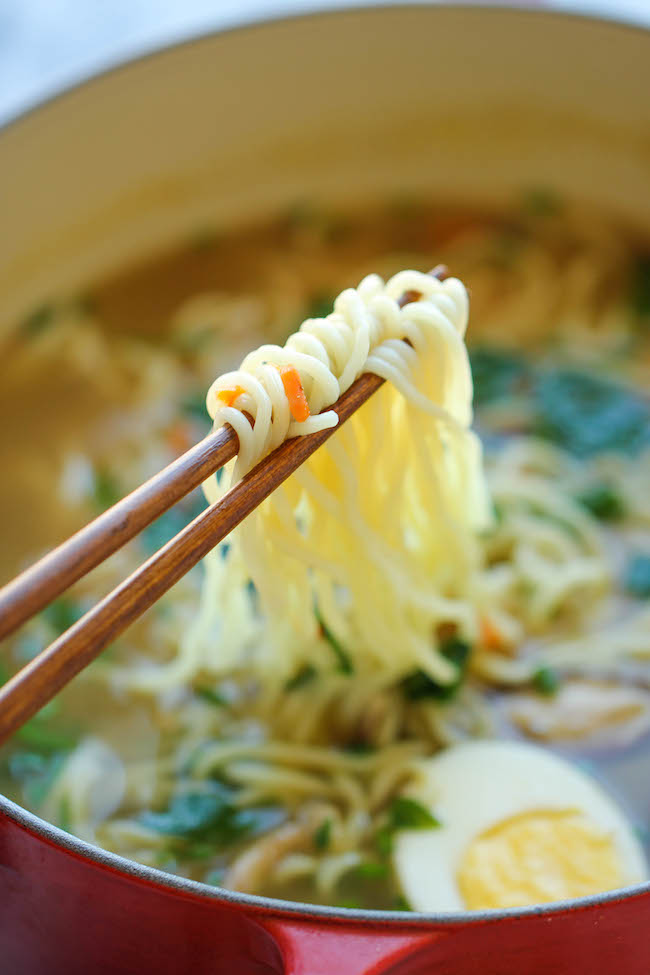 Easy Homemade Ramen - The easiest ramen you will ever make in less than 30 min. And it's so much tastier (and healthier) than the store-bought version!