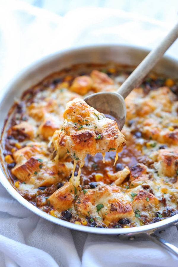 One Pan Enchilada Bake Damn Delicious