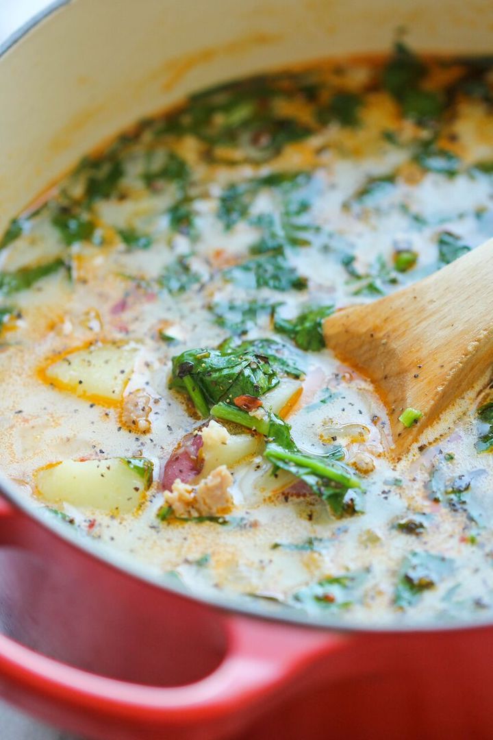 Sausage, Potato, and Spinach Soup | 13 Potato Dishes: The Homemade Soup-ified Version