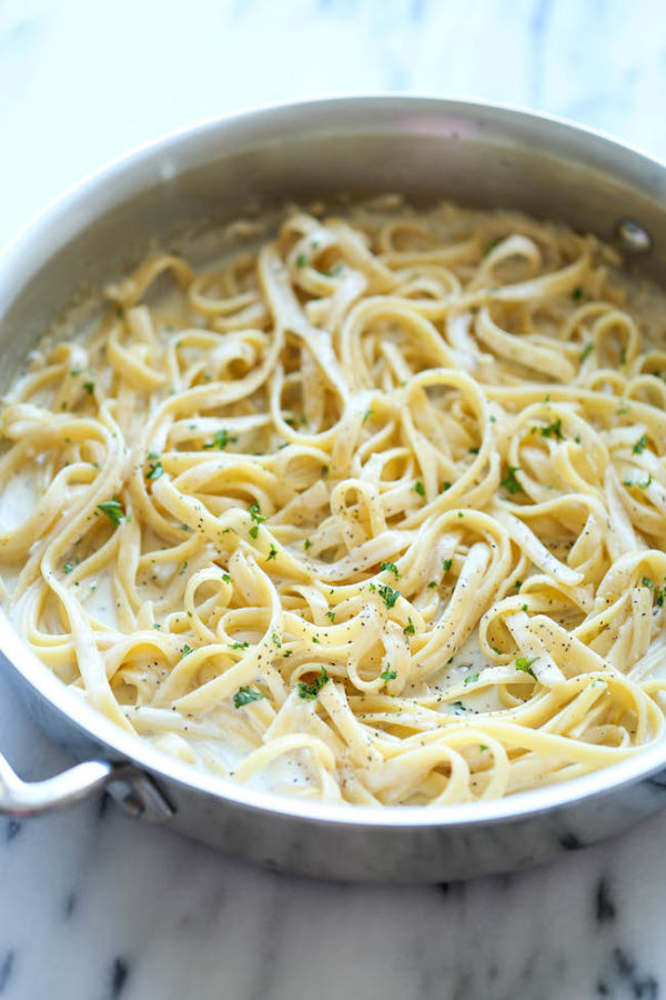 One Pot Garlic Parmesan Pasta Damn Delicious