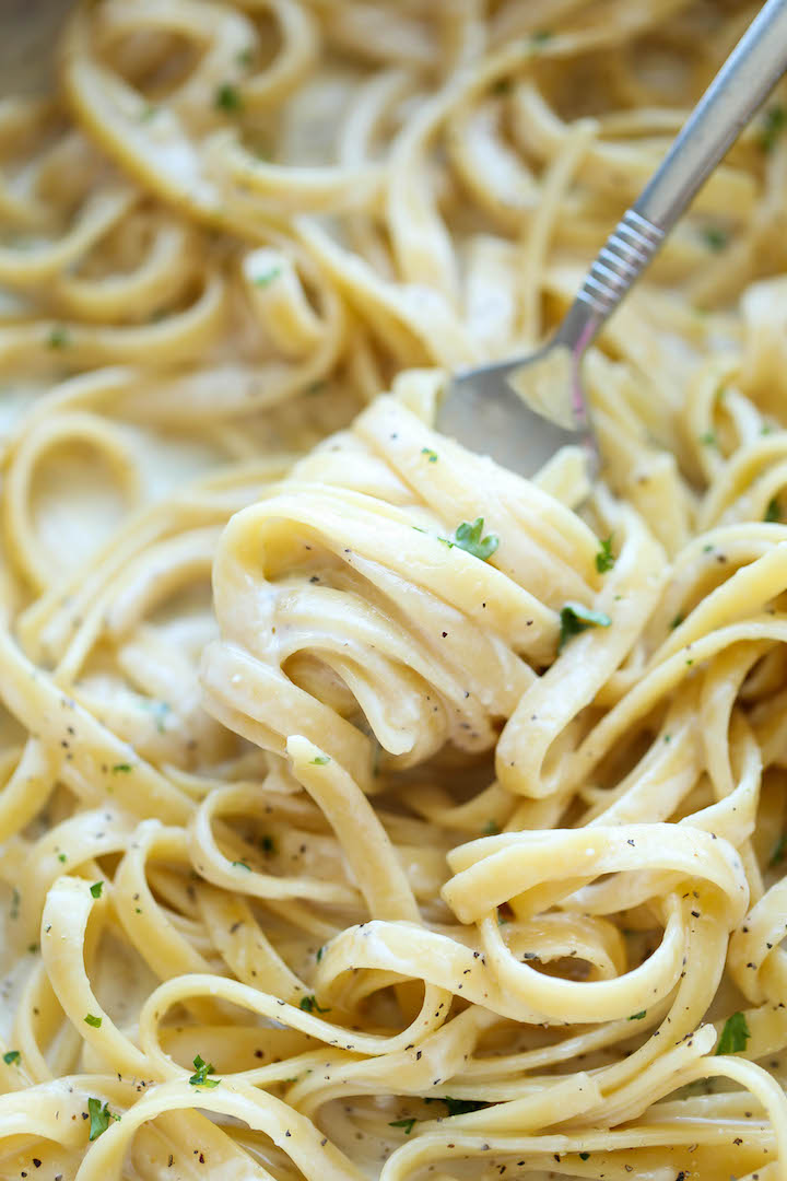 One Pot Garlic Parmesan Pasta Damn Delicious