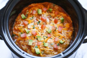 Slow Cooker Enchilada Stack - Damn Delicious