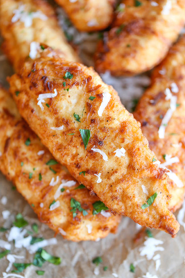 Coconut Chicken Tenders - Crisp, crunchy chicken tenders that are sure to be a hit for everyone in the family. So quick, simple and easy too!