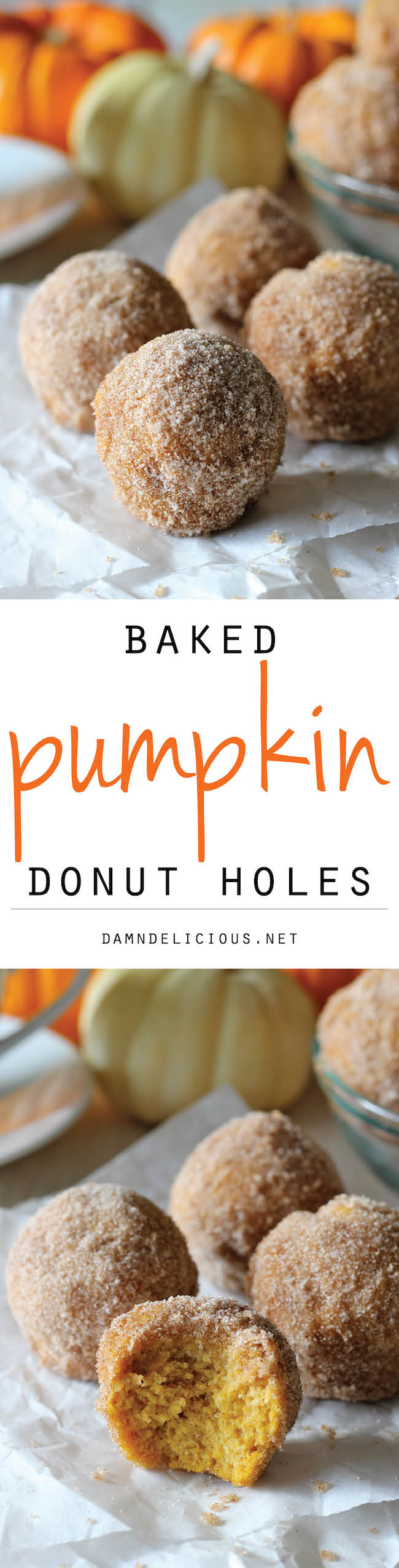 Pumpkin Donut Holes Damn Delicious