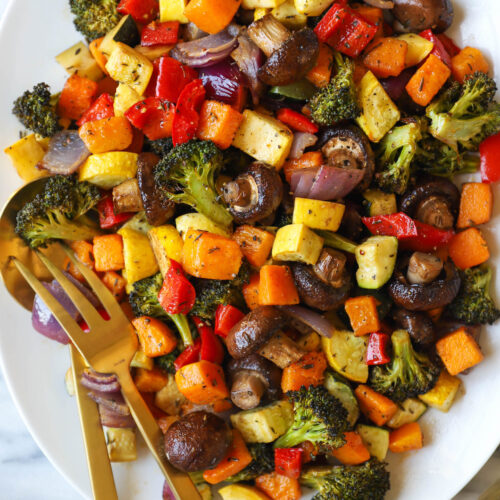 Batch Cooking With A Roasted Veggie Bowl - Susan Cooks Vegan