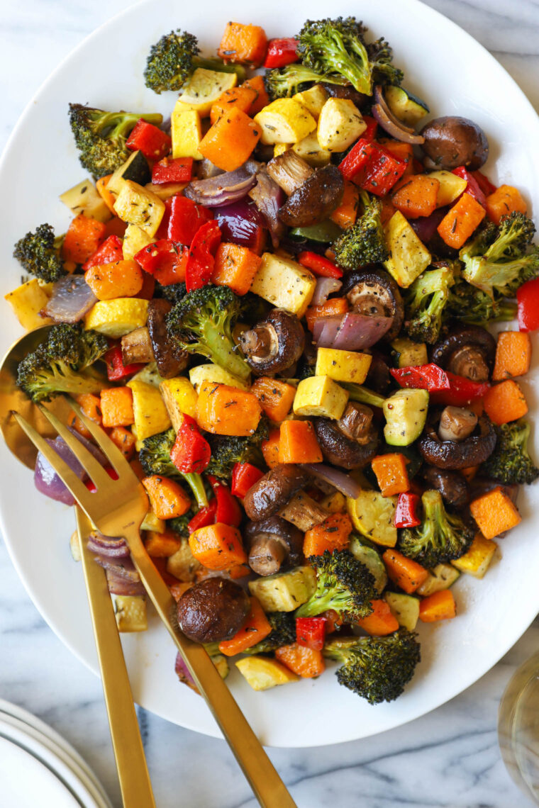 Roasted Vegetables - The easiest, simplest, and BEST way to roast vegetables - perfectly tender and packed with so much flavor!