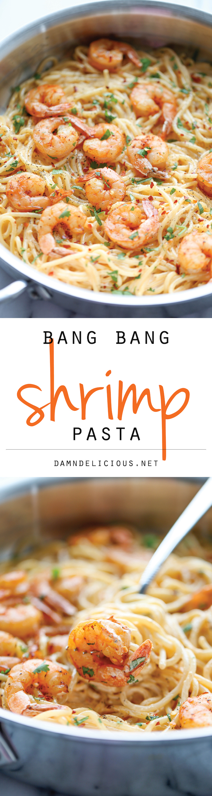 Bang Bang Shrimp Pasta - Damn Delicious