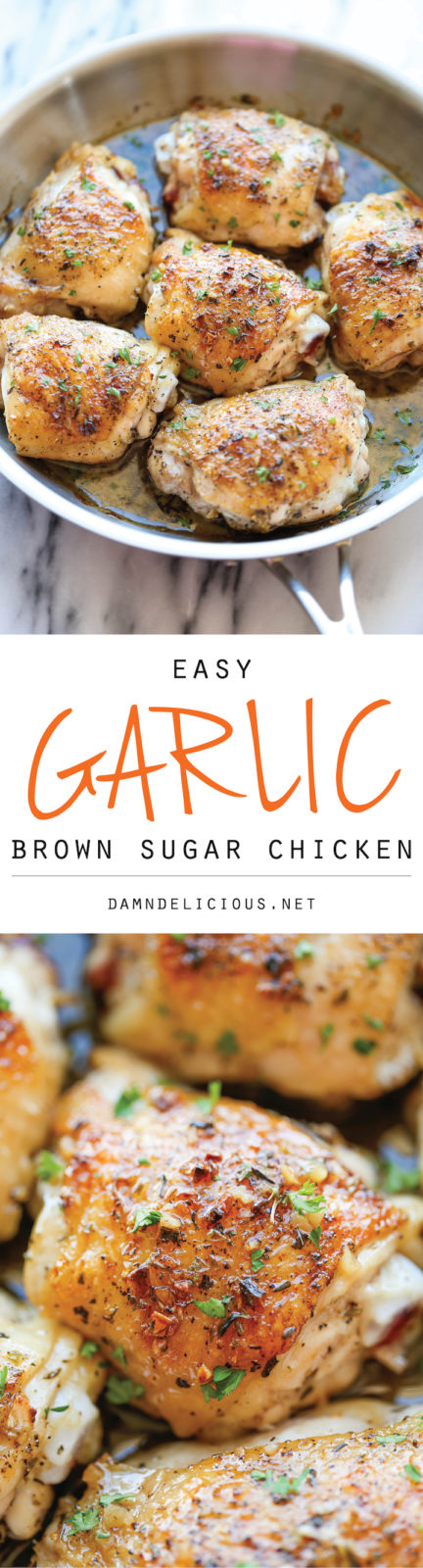 Garlic Brown Sugar Chicken - Damn Delicious