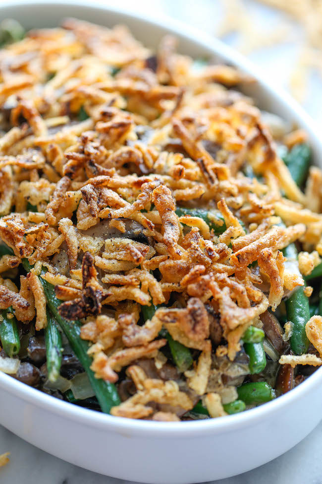 Easy Green Bean Casserole - The easiest, creamiest green bean casserole ever. Even the pickiest of eaters will be begging for seconds!
