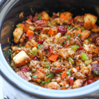 Slow Cooker Cranberry Pecan Stuffing