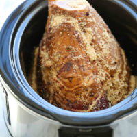 Slow Cooker Maple Brown Sugar Ham