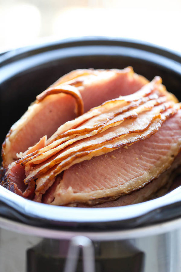 Slow Cooker Maple Brown Sugar Ham Damn Delicious