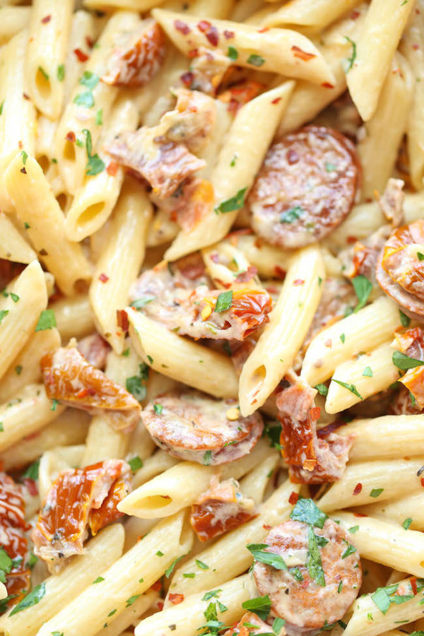 Creamy Pasta With Chicken Sausage And Broccoli Broccoli Walls