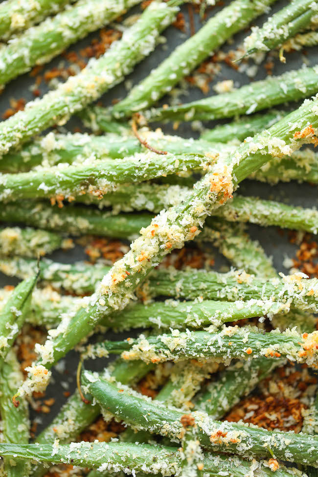 Baked Green Bean Fries - Healthy, nutritious fries that you can eat guilt-free. And they're baked to absolute crisp-perfection!