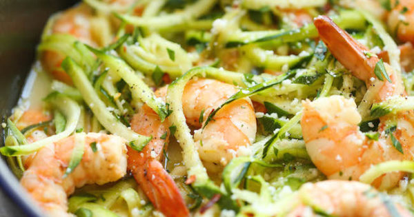 Zucchini Shrimp Scampi - Damn Delicious