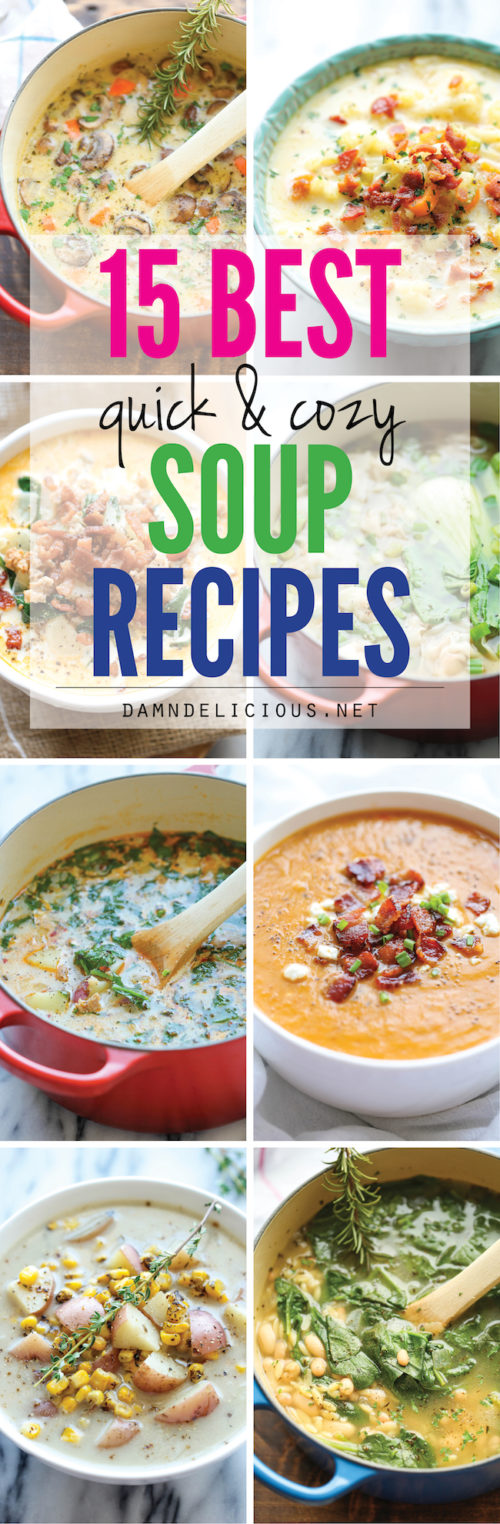 15 Best Quick and Cozy Soup Recipes - Damn Delicious
