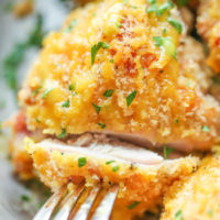 Oven Fried Chicken with Honey Mustard Glaze