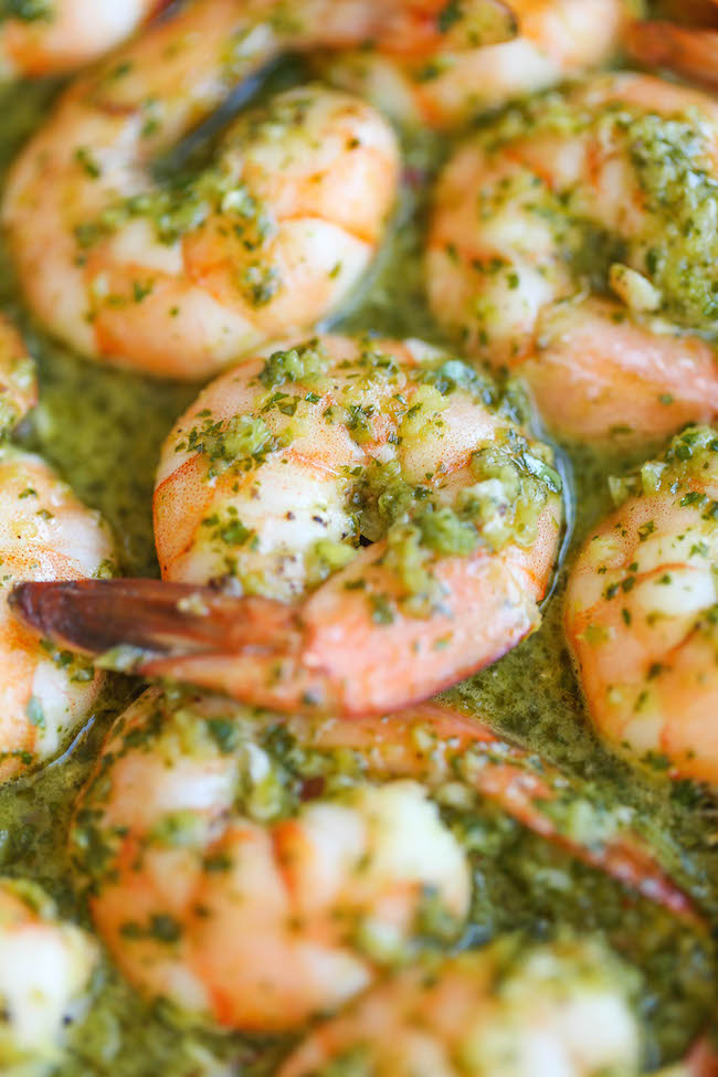 Easy Chimichurri Shrimp - The easiest, most simple 20-minute dish you will ever make. And this can be served either as an appetizer or light dinner!